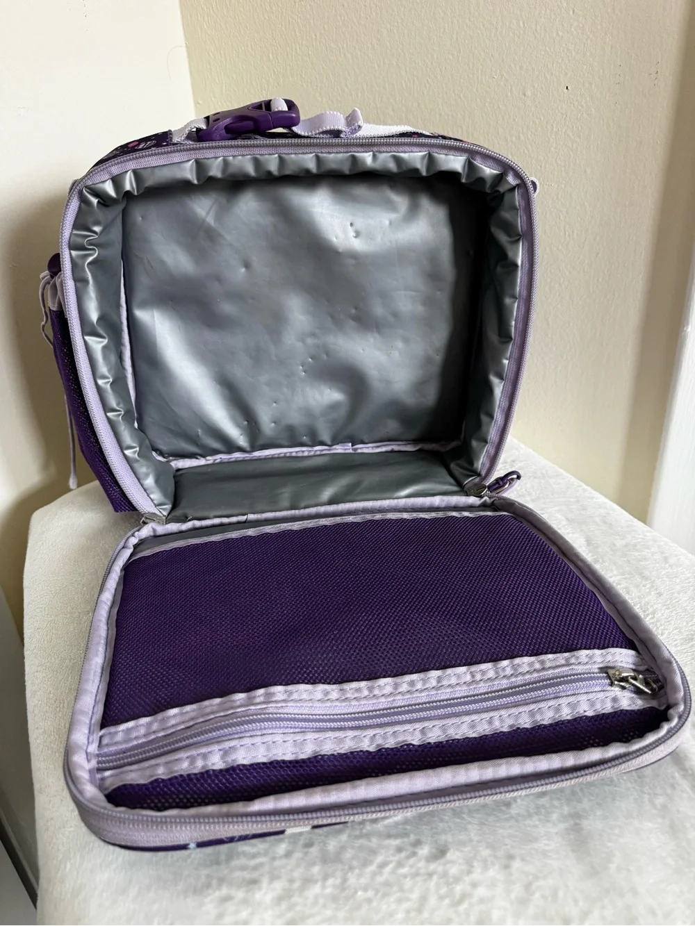 Benigo Kids Unicorn Backpack and Lunch Bag Set - Purple